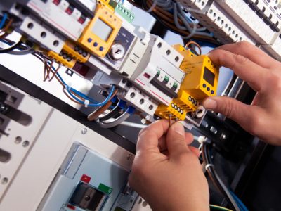 Proteção elétrica industrial: instalação de cabos e sensores